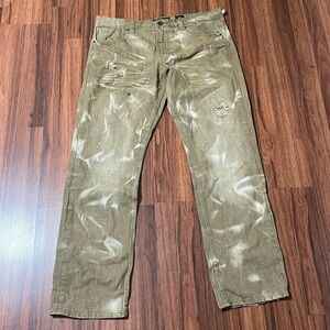 Vintage AKOO brand 5 pocket distressed jeans size 38